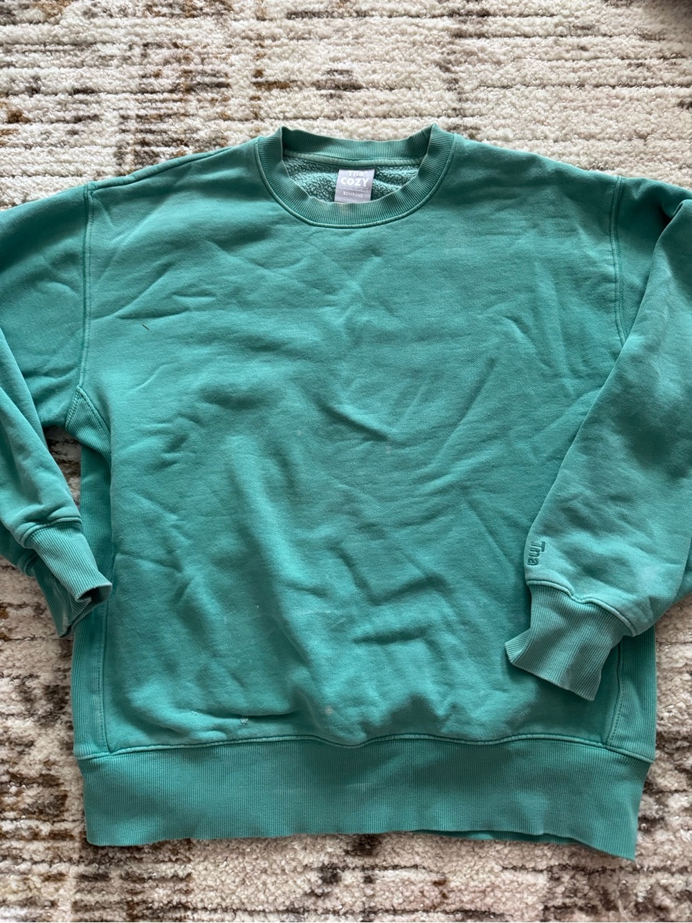 TNA cozy boyfriend crewneck